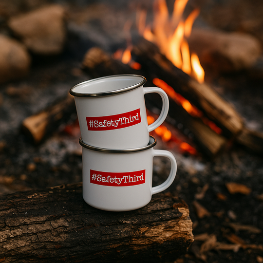 Enamel "Go Juice" Mug – For Coffee, Chaos & Clarity