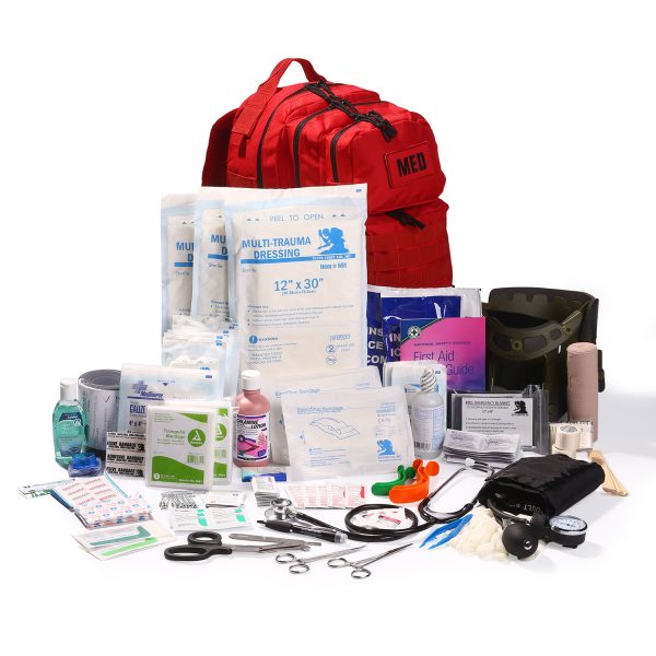 Advanced Tactical Trauma Kit | First Aid Backpack w/Bleeding Control & Trauma Care