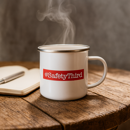 Enamel "Go Juice" Mug – For Coffee, Chaos & Clarity